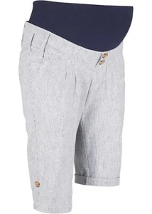 Umstandsshort gestreift Gr. 44 Blau Gestreift Damenshorts Bermuda Kurz-Hose Neu - Bild 1 von 1