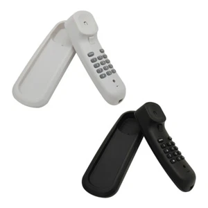 Fixed Landline Wall Telephone Portable Mini Phone Wall Mountable Telephone - Zdjęcie 1 z 9