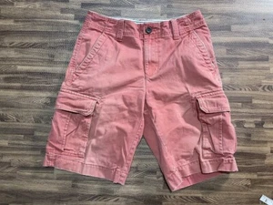 Roebuck & Co. Men's Cargo Shorts 100% Cotton Coral Color Size 30 - Picture 1 of 3