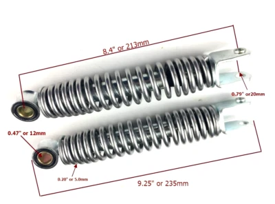 REAR SUSPENSION SHOCKS With SPRING FOR YAMAHA PW50 1981-2019 DIRT BIKE Foto 1 de 4