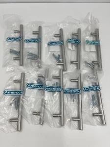 (10) Amerock Bar Pulls 5-1/16" (128 mm) Bar Cabinet Drawer Pull Stainless Steel - Picture 1 of 4
