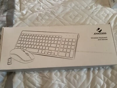 JOYACCESS  Wireless Keyboard And Mouse Combo Set 2.4G Black Boxed New - Image 1 of 4