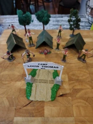 Boy Scouts of America Antique Plastic {elastolin?} set of 16 - Image 1 of 4