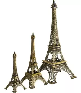 Tour Eiffel Miniature Métal Coloris Bronze Plusieurs Tailles Souvenir Paris Fr - Foto 1 di 12