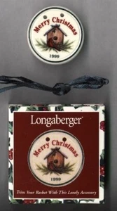 Longaberger FELIZ NAVIDAD 1999 Corbata en Cinta Birdhouse Artículo 36935 EE. UU. Retirado - Imagen 1 de 2