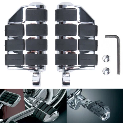 Chrome Highway Foot Pegs Pedals Rest For Honda Goldwing 1000 1100 1200 1500 1800 - Image 1 of 4