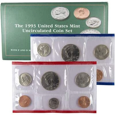 1993 Uncirculated Coin Set U.S Mint Original Government Packaging OGP - Image 1 of 4