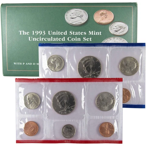 1993 U.S. Mint Set Uncirculated Original Government Packaging OGP Collectible Cover