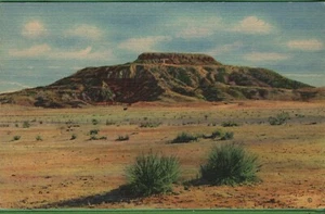 Vintage New Mexico NM Postcard Tucumcari Mountain - Picture 1 of 4