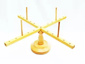 Wooden Yarn Swift Amish Style Tabletop Winder Skein Winder Compact Umbrella - Picture 1 of 4