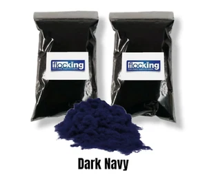 Fibras Flocking Azul Oscuro 2 x 1 M2 Bolsas Flock Polvo 2 M2 Metros Cobertura - Imagen 1 de 12