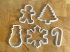 Christmas Cookie Cutter Biscuit Fondant Xmas Tree Gingerbreadman Snowflake 