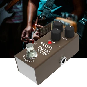 YUER Digital Delay Pedale Effetto Basso Elettrico DC 9V True Bypass - Foto 1 di 9