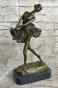 Edgar Degas Ballerina Bronze Sculpture Marble Base Figurine Figure Sale Home NR - Picture 1 of 10