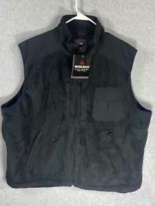Woolrich Elite Tactical Men Vest 2XL Black Fleece Multi Pocket Utility Hunt Fish - Picture 1 of 10