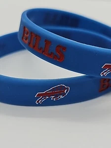 Bracciali Phish Buffalo Bills Confezione da 2 Silicone - Foto 1 di 3