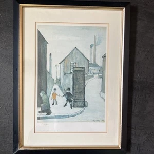 L S Lowry Limited Edition Print Viaduct Street Passage With Blind Stamp 826/850 - Picture 1 of 9