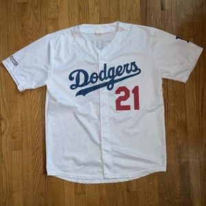 Los Angeles Dodgers Jersey Walker Buehler #21 SGA Adult Size X-Large 2024 Champs - Picture 1 of 7