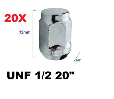 20X DADI BULLONI FISSAGGIO RUOTA PER JEEP GRAND CHEROKEE II (WJ) DODGE NITRO RAM - Immagine 1 di 4