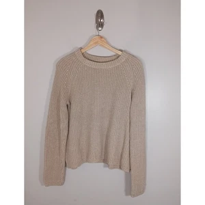 Quitte Bio Baumwolle Fischer Rundhals Damen Pullover Beige Gr. M - Bild 1 von 5