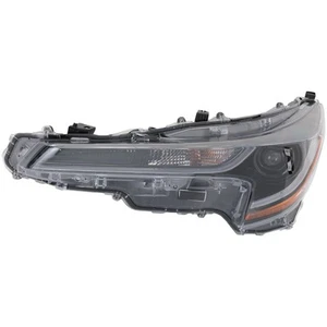 Headlight For 2023-2024 Toyota Corolla Driver Side Black Housing Clear Lens LED - Picture 1 of 1