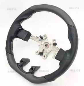 Matte Carbon Fiber Flat Racing Steering Wheel For Dodge Ram 1500 2500 3500 12-18 - Picture 1 of 4
