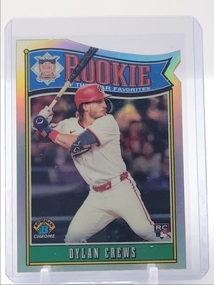 DYLAN CREWS 2025 BOWMAN CHROME ROOKIE OF THE YEAR FAVORITES DIE CUT RC Q4641 - Image 1 of 2