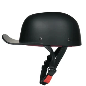 Retro Gangster DS Baseball Hat Motorcycle Half Helmet Scooter Duck Tongue Hat - Foto 1 di 21