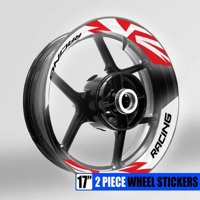 Pegatinas de rueda S09W rojas 2 PIEZAS para SV1000 S 03 04 05 06 07 Foto 1 de 4