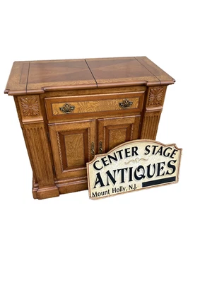 66098 Mahogany Universal Furniture Bar Cart Sideboard Server Cabinet - Image 1 of 4