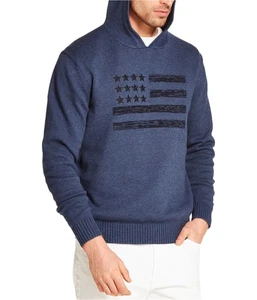 Weatherproof Mens Flag Hooded Sweater - Picture 1 of 1