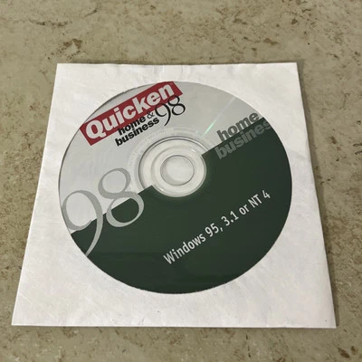 Quicken Home and Business 98 Vintage Software Install CD for Windows 95 3.1 NT - Image 1 of 3