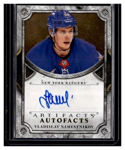 2018-19 Artifacts Autofacts #AVN Vladislav Namestnikov AUTOGRAPH AUTO RANGERS - Picture 1 of 2