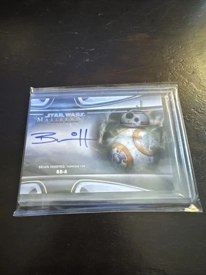 star wars masterwork autograph bb-8 topps star wars card mwa-bh - Image 1 of 2