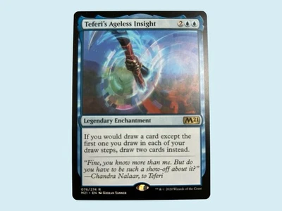 Teferi's Ageless Insight, Core Set 2021, Near Mint, Magic the Gathering MTG - Image 1 of 2