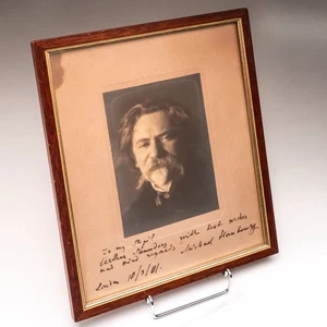 Foto retrato firmada por Michael Hambourg 1901 pianista conservatorio de San Petersburgo - Imagen 1 de 8