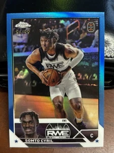 2023-24 Topps Chrome OTE Overtime Elite - Somto Cyril #85 Blue Refractor /99 - Picture 1 of 2