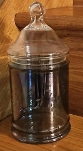 Vintage Qpaque blau geschliffenes Glas Apotheker Glas Süßigkeiten Schale Dekor 9"×4" Sehr guter Zustand - Bild 1 von 9