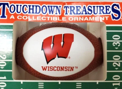 Wisconsin Badgers Football Touchdown Treasures Collectible Ornament - Image 1 of 4