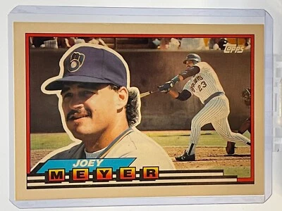 1989 Topps Big Card #153 Joey Meyer Milwaukee Brewers DH/ First Baseman - Image 1 of 2