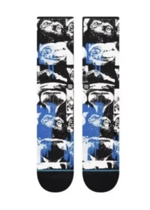Men's Med Stance Crew Socks E.T. Phone Home Black Shoe Size 6-8.5 Women's 8-10.5 - Picture 1 of 15
