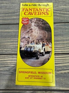 Folleto de colección Fantásticas Cavernas años 70 Springfield Missouri guía de viaje - Imagen 1 de 3