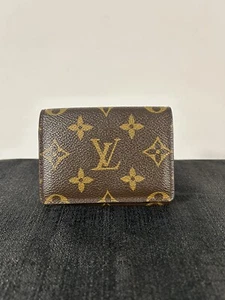 Louis Vuitton Card Case Business Amber Top Carte de Visit Monogram Men's - Picture 1 of 7