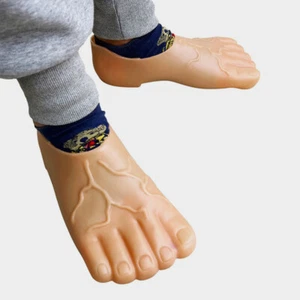 Large Bare Feet Big Slippers Giant Halloween Party Supplies Costume Toe Cosplay - Picture 1 of 12