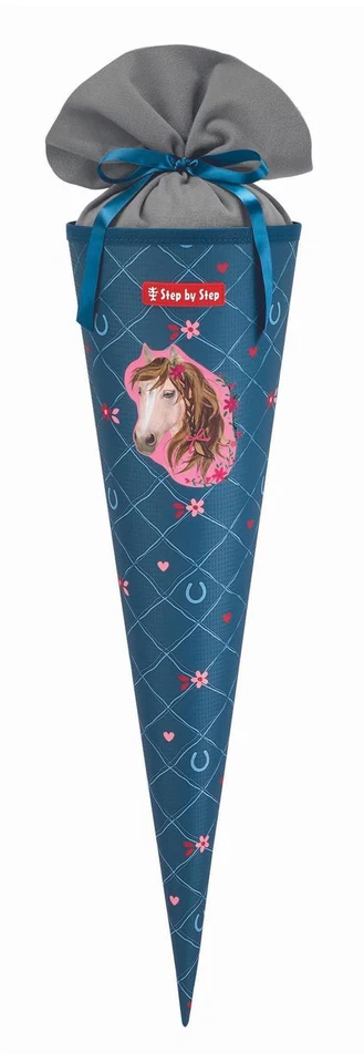 Step by Step School Cone Schultüte Horse Lima dunkelblau blaugrau Neu - Bild 1 von 1