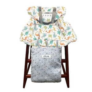 Little Me Baby Einkaufswagenbezug & Hochstuhlbezug Dino cremeweiß - Bild 1 von 4