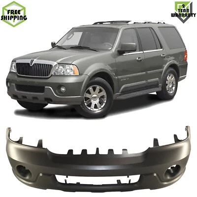 Front Bumper Cover Primed Plastic For 2003-2004 Lincoln Navigator - Image 1 of 4