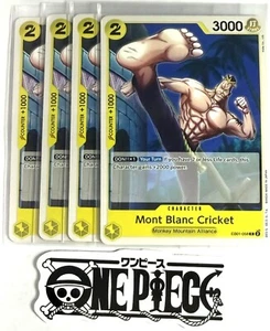 4x One Piece EB01-058 C Mont Blanc Cricket - English - Regular - TCG - Mint - Picture 1 of 1