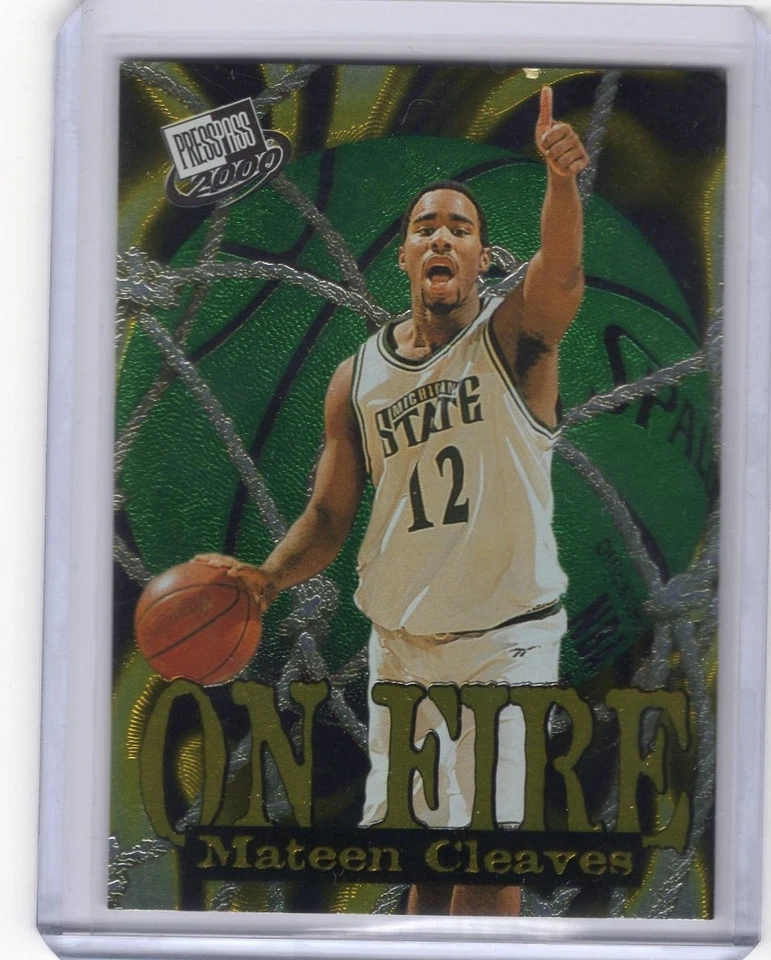 MATEEN CLEAVES 2000 Press Pass - ON FIRE #5 - PISTONS - Image 1 of 1