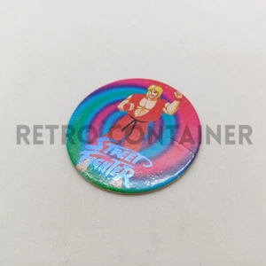 Vintage Waddingtons POG POGS WPF 1994 Caps - Street Fighter Capcom - Imagen 1 de 1